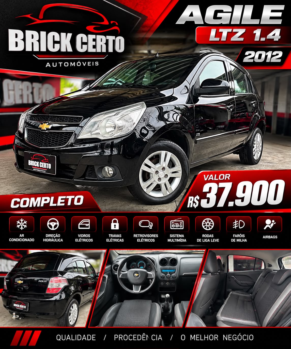 CHEVROLET AGILE 2012 à venda na Brick Certo Veículos
