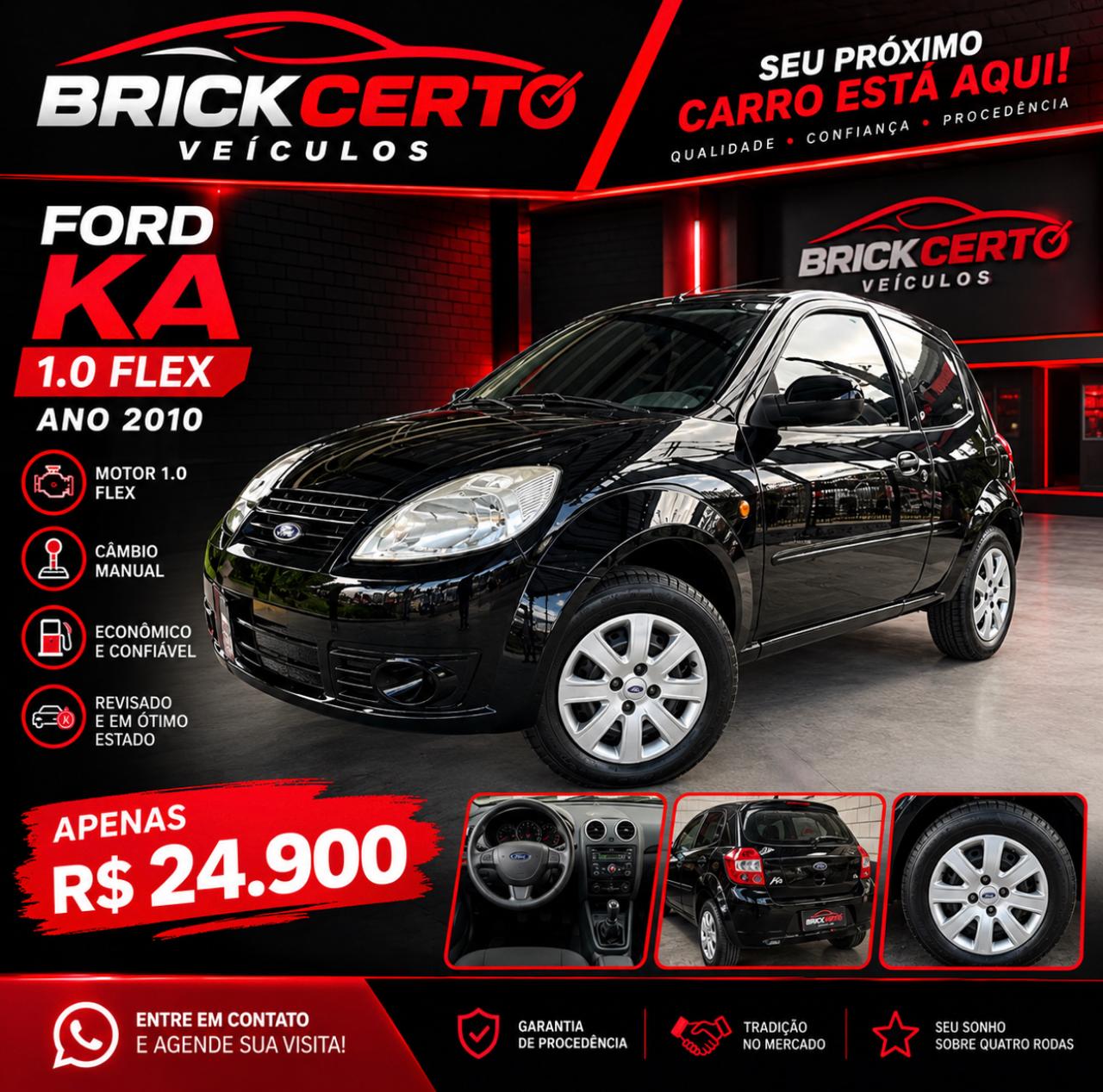FORD KA 2010 na Brick Certo Veículos