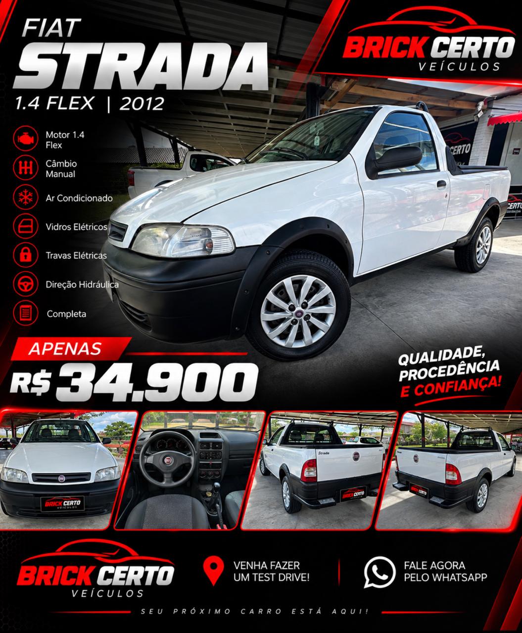 Fiat Strada 2005 na Brick Certo Veículos