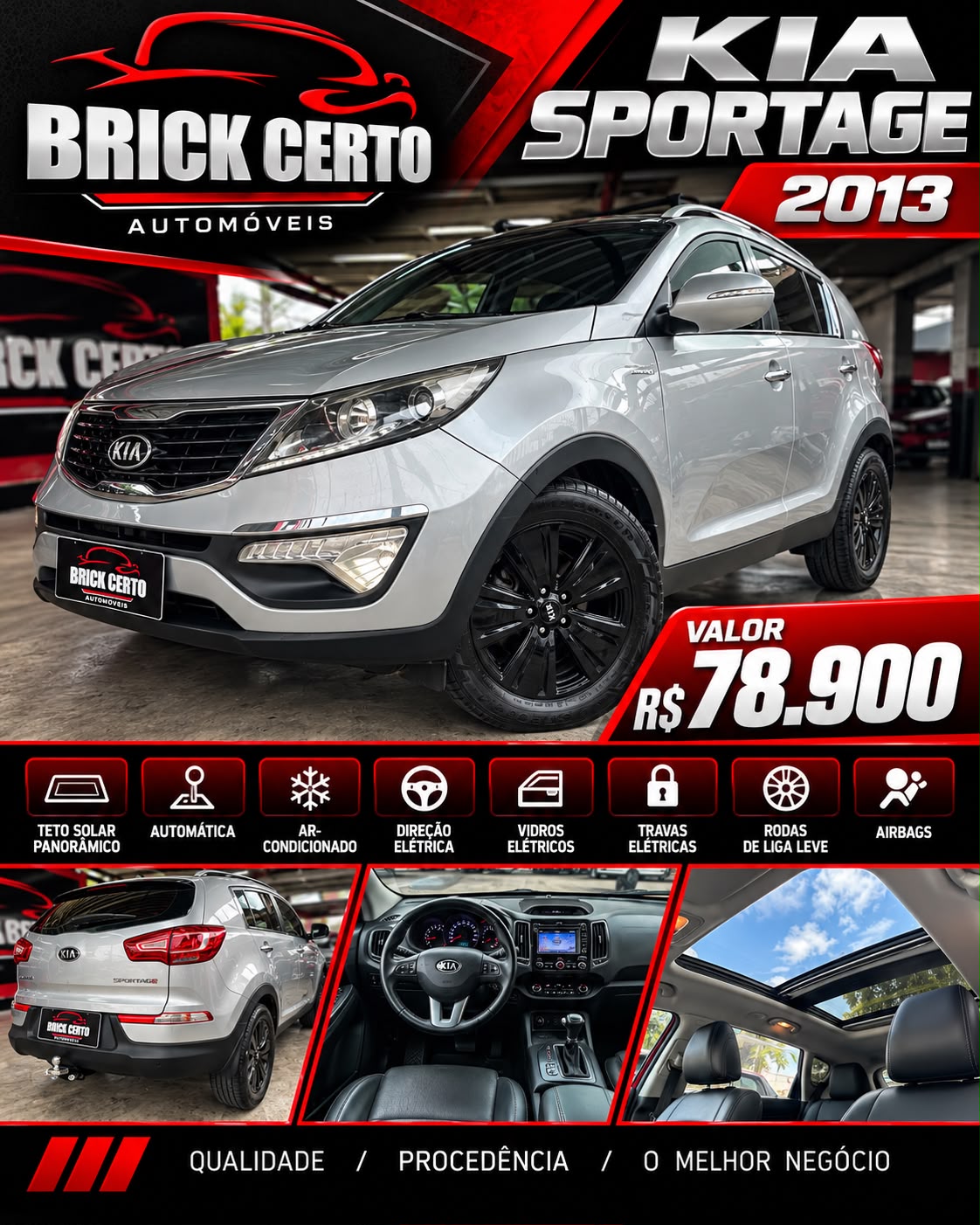 KIA SPORTAGE 2014 à venda na Brick Certo Veículos